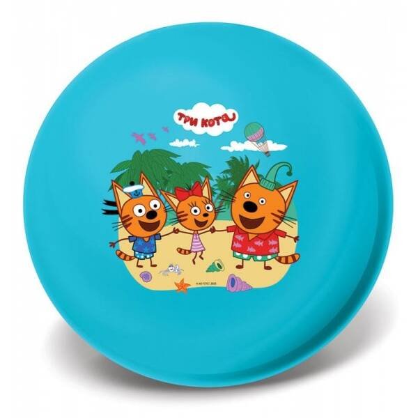 МЯЧИ (Умка) Мяч пвх 23 см Три Кота с наклейкой, в сетке ИГРАЕМ ВМЕСТЕ в кор.144шт