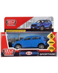 Машина металл "KIA SPORTAGE" 12см, открыв. двери, инерц., синий в кор. Технопарк в кор.2*36шт
