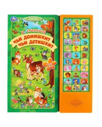 В.Степанов. Чьи домишки? Чьи детишки? (33 звук. кнопки). 254х295мм, 16 стр. в кор.20шт