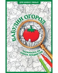 Бабулин огород. Раскраска на поиск предметов