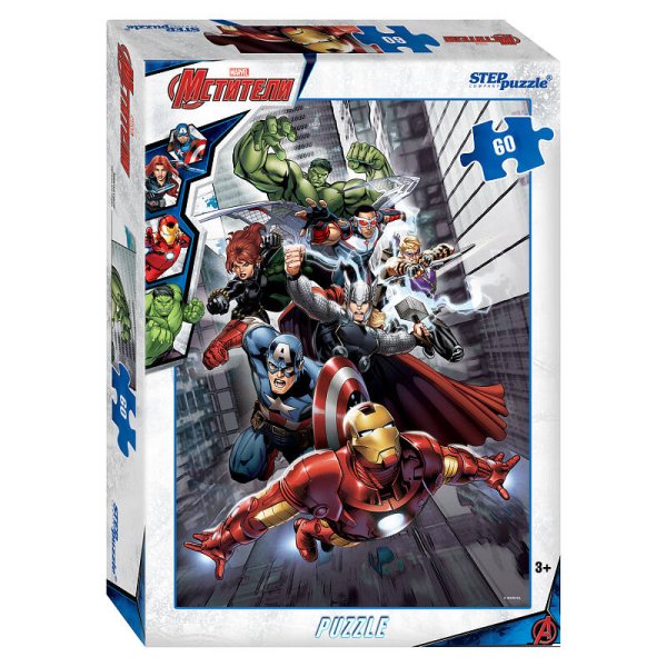 Пазл (STEPpazzle) Мозаика "puzzle" 60 "Черная вдова" (Marvel)