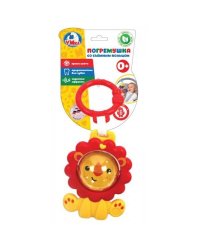 Погремушка со съемным кольцом ТМ Умка "Лев" на блистере (русс. уп.) в кор.144шт