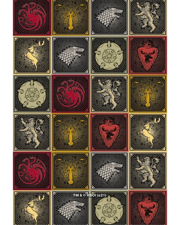 Игра Престолов. Обложка для паспорта (Гербы домов)