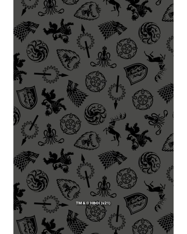 Игра Престолов. Обложка для паспорта (Черная)