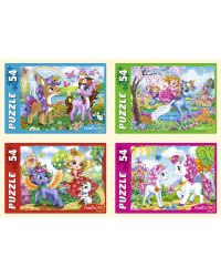 ПАЗЛЫ 54 элемента. Чудесные единороги №27 П54-4694 кратно 32