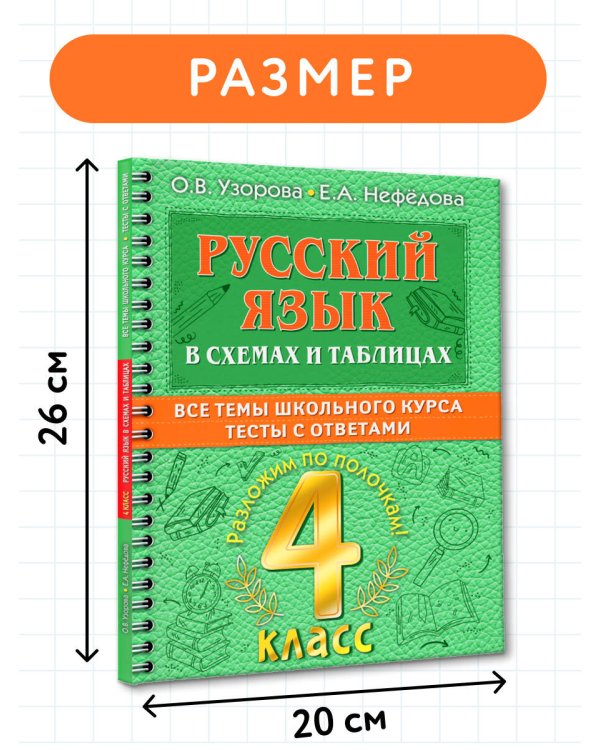 Русский язык в схемах и таблицах. Все темы школьного курса 4 класса с тестами.