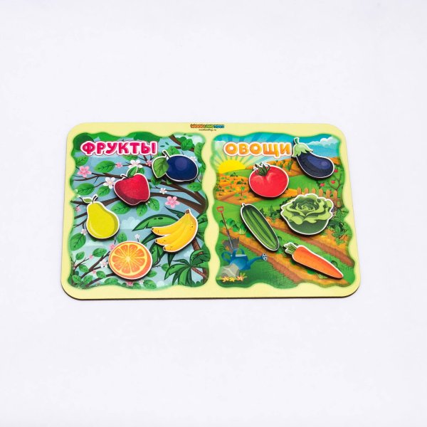 Вне серии (Ковальский) Сортер «Какая разница?», Фрукты-овощи, 117203