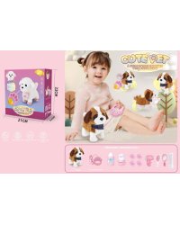 Игровой набор "Мой маленький друг"(звук,расчес.,пульт,фен,в кор.)(21x9,5х22cм) ( Арт. 2188964)