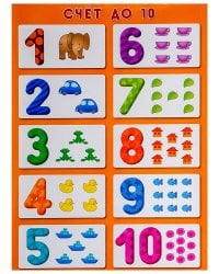Развивающие плакаты. Счет до 10