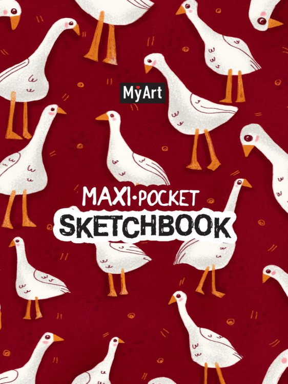 MyArt. Maxi Pocket СКЕТЧБУК. Гусики