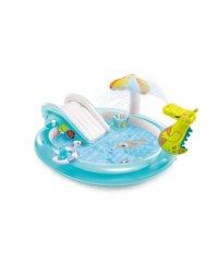 Надувной игровой центр 201х170х84 см. Весёлый аллигатор (в коробке) INTEX. Новинка. Арт. 57165NP