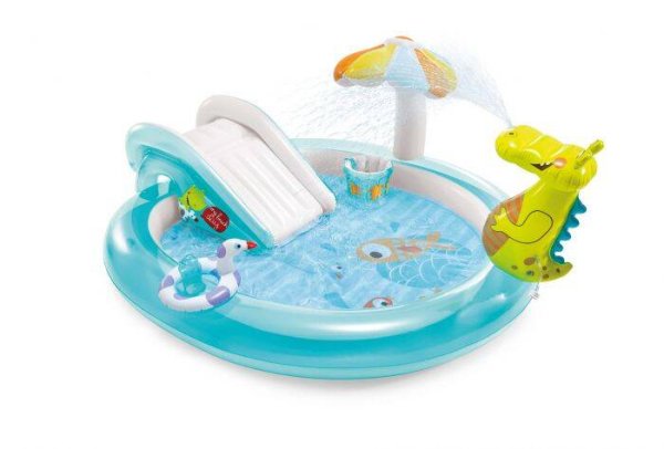 Надувной игровой центр 201х170х84 см. Весёлый аллигатор (в коробке) INTEX. Новинка. Арт. 57165NP