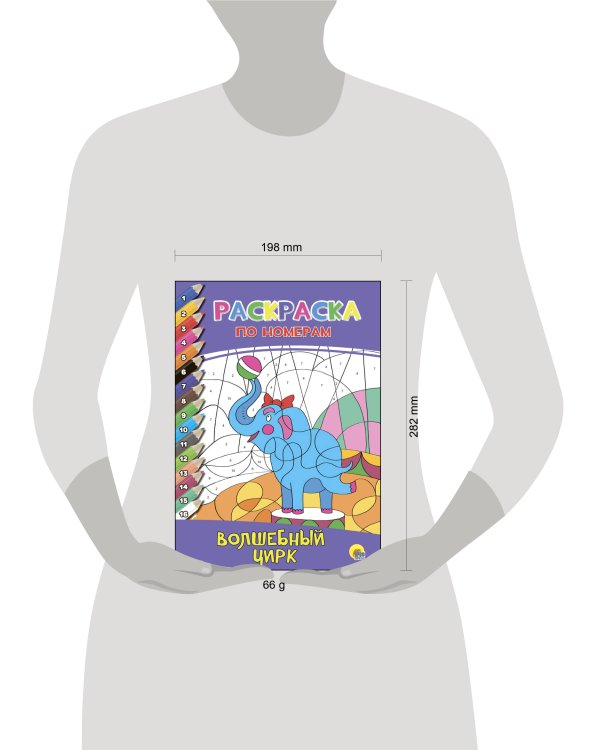 РАСКРАСКА  ПО НОМЕРАМ. ВОЛШЕБНЫЙ ЦИРК