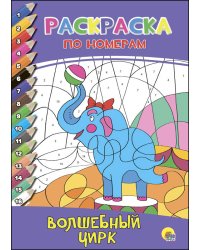 РАСКРАСКА  ПО НОМЕРАМ. ВОЛШЕБНЫЙ ЦИРК
