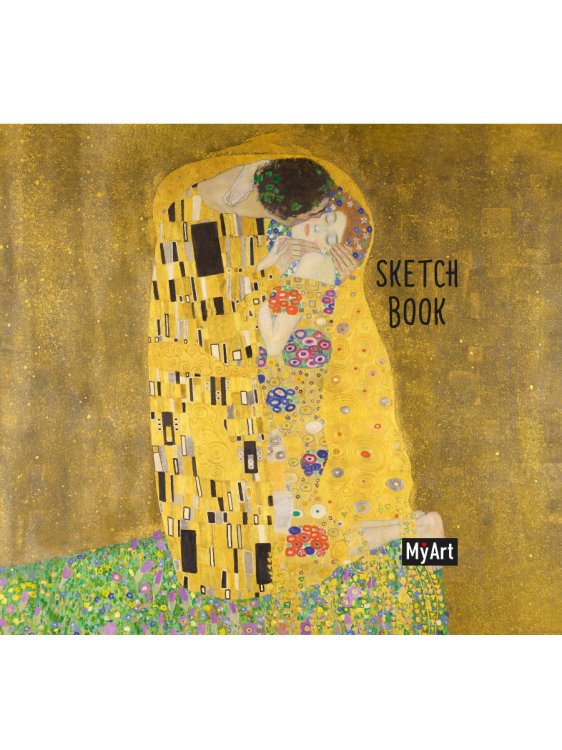 КВАДРАТНЫЙ СКЕТЧБУК. Густав Климт, Поцелуй