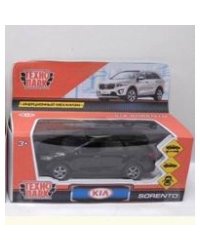 Машина металл KIA Sorento Prime черный 12 см, откр.дв., багаж., инерц. Технопарк в кор.2*24шт