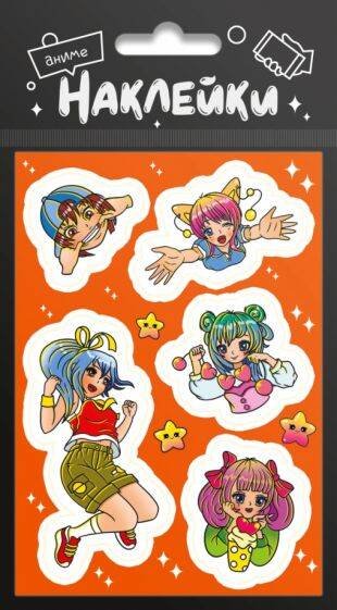 СЕРИЯ: НАКЛЕЙКИ европодвес 94х174 (Проф-Пресс) НАКЛЕЙКИ 94х174 АНИМЕ