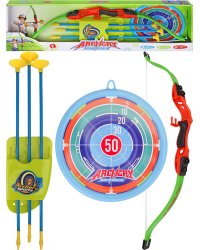 Лук 64х21х3,5см (стрелы на присосках 3шт., мишень) (Арт.Y12849107)