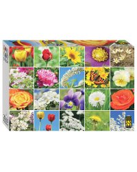 Мозаика "puzzle" 2000 "Цветы. Коллаж"