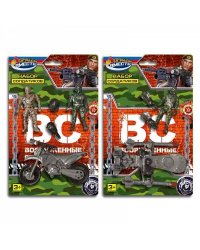 СОЛДАТИК с оружием ВОЕННЫЙ, блист.16,5*26*2,5см ИГРАЕМ ВМЕСТЕ в кор.2*150шт