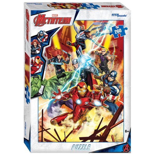 Пазл (STEPpazzle) Мозаика "puzzle" 260 "Черная вдова" (Marvel)