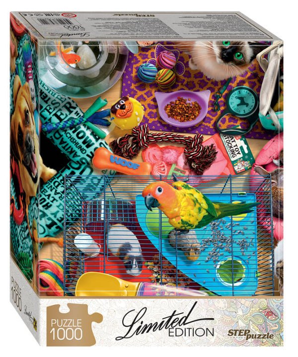 1000( малый формат) (STEPpazzle) Мозаика "puzzle" 1000 "Домашние любимчики" (Limited Edition)