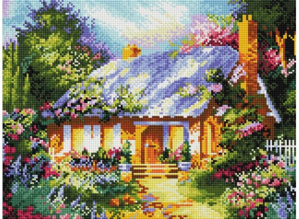 Мозаика на подрамнике. Летняя усадьба (397-ST-S)
