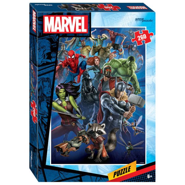 Пазл (STEPpazzle) Мозаика "puzzle" 260 "Marvel (new)" (Marvel)
