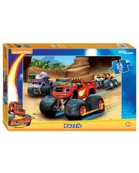 Мозаика "puzzle" maxi 24 "Вспыш и чудо-машинки" (Никелодеон)