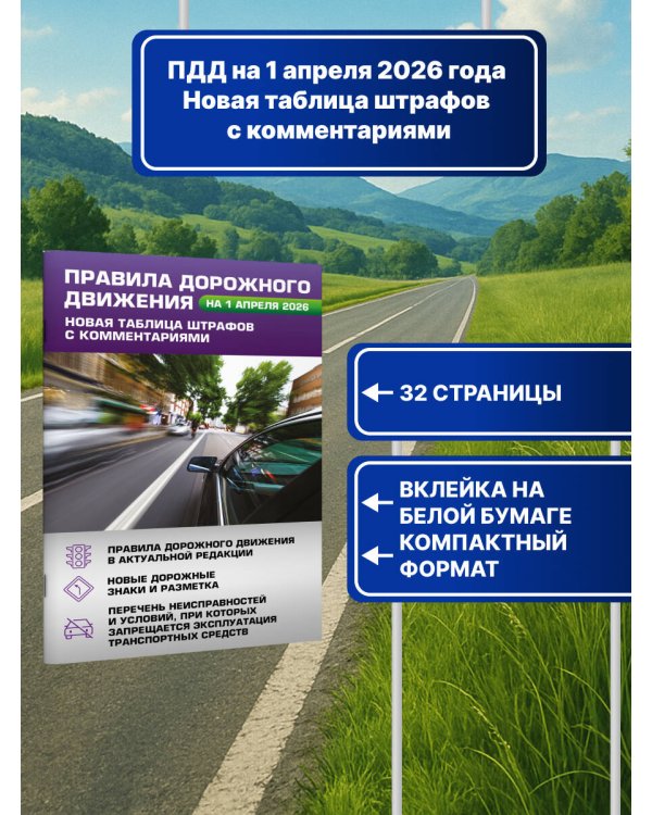 Правила дорожного движения. Новая таблица штрафов с комментариями на 1 апреля 2026 года