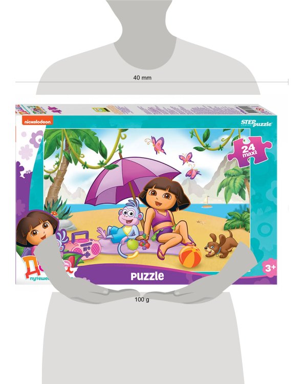 Мозаика "puzzle" maxi 24 "Даша-путешественница" (Никелодеон)