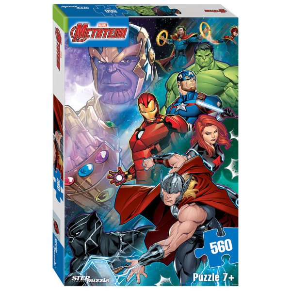 Пазл (STEPpazzle) Мозаика "puzzle" 560 "Черная вдова" (Marvel)