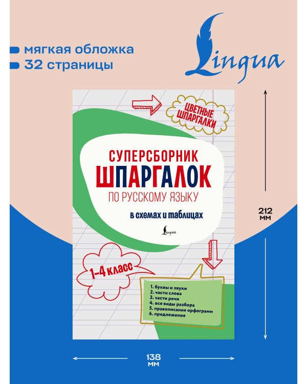 Дополнительное изображение книги «Суперсборник шпаргалок по русскому языку»