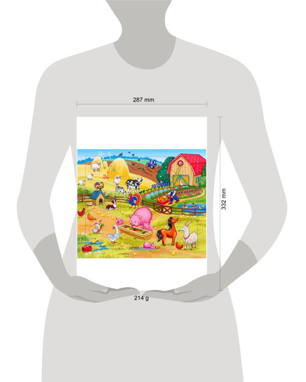 Пазл-рамка с фигурными элементами "Ферма" П20-9358