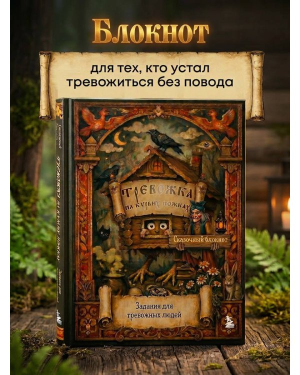 Тревожка на курьих ножках. Задания для тревожных людей. Сказочный блокнот