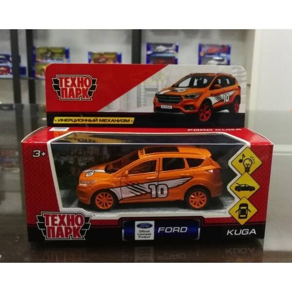 "ТЕХНОПАРК" (Умка) ТМ Технопарк. Машина металл "FORD KUGA СПОРТ" 12см, открыв. двери, инерц. в кор. в кор.2*36шт