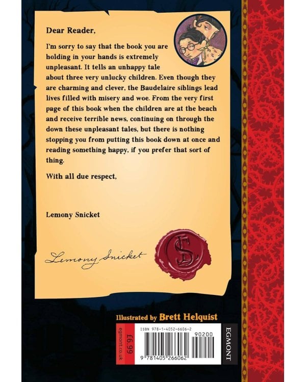 Дополнительное изображение книги «The Bad Beginning: A Series of Unfortunate Events, Vol.1 (Lemony Snicket) 33 несчастья, том 1 (Лемони Сникет) /Книги на английском языке»