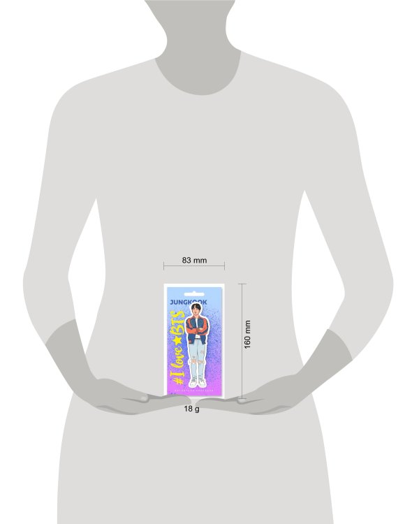 Фигурная магнитная закладка. BTS. Чонгук