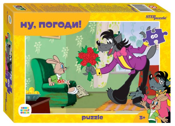 60 (STEPpazzle) Мозаика "puzzle" 60 "Ну, погоди!" (С/м)