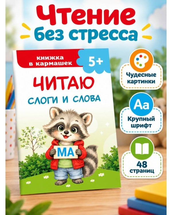Дополнительное изображение книги «Читаю слоги и слова»