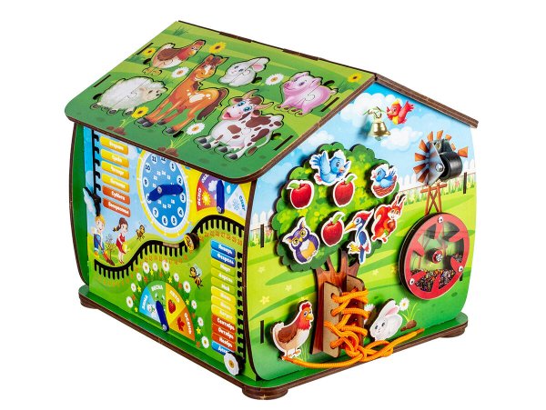 Вне серии (Ковальский) Бизиборд (дом) «Весёлая ферма», 112402