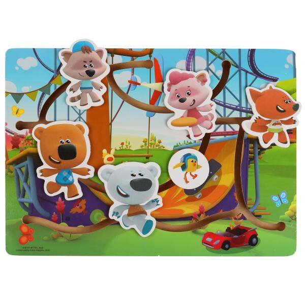 Игрушка деревянная Ми-ми-мишки лабиринт ходилка Буратино в кор.24шт