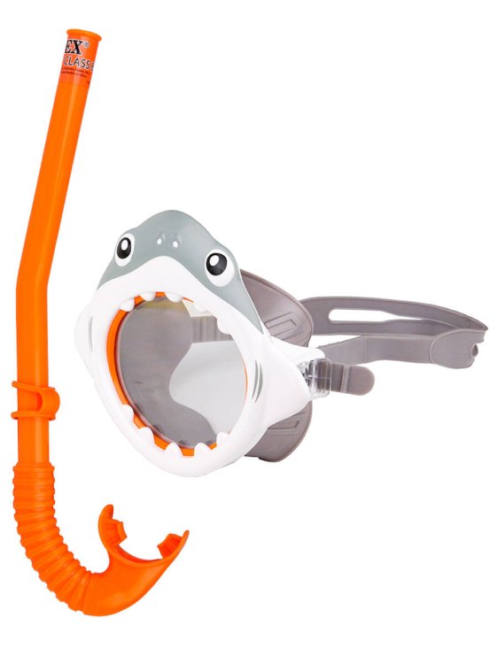 Комплект для плавания SHARK FUN SET (маска, трубка) INTEX. Новинка. Арт. 55944