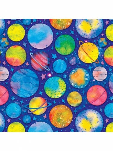 Упаковочная бумага Галактика (1л в рулоне, 70*100см) УБ-1782