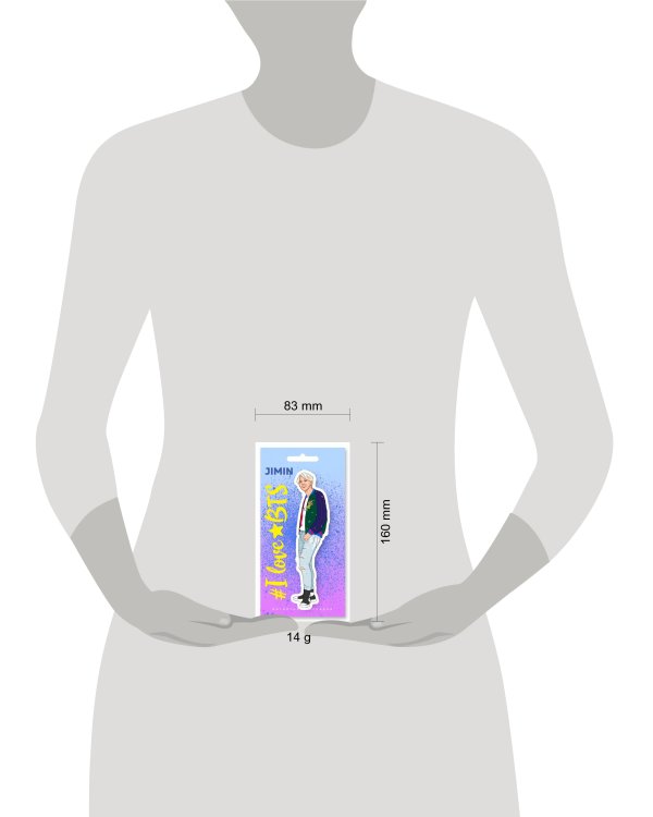 Фигурная магнитная закладка. BTS. Чимин