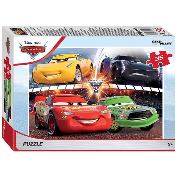 Пазл (STEPpazzle) Мозаика "puzzle" 35 "Тачки - 4" (Disney)