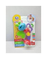 Развивающая игрушка погремушка пчелка "УМКА" , цвет в ассорт. на карт. (русс. уп.) в кор.2*48шт