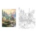 Зарубежная литература (Simon & Shuster) Posh Adult Coloring Book Thomas Kinkade Designs for Inspiration & Relaxation Раскраска для взрослых Рисунки Томаса Кинкейда /Книги на английском языке