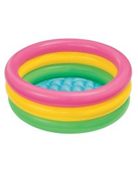 Бассейн надувной 86x25 см. Трехцветный с надувным дном INTEX (в коробке) Арт. 58924NP