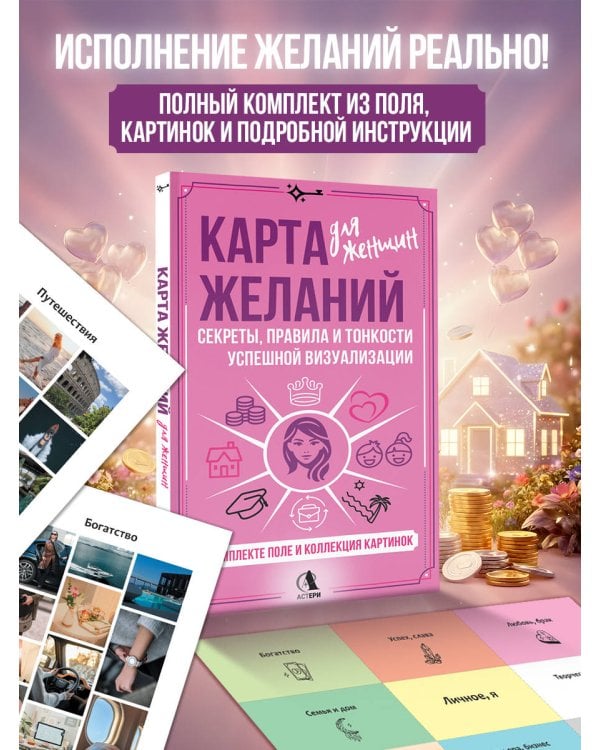Карта желаний для женщин: секреты, правила и тонкости успешной визуализации